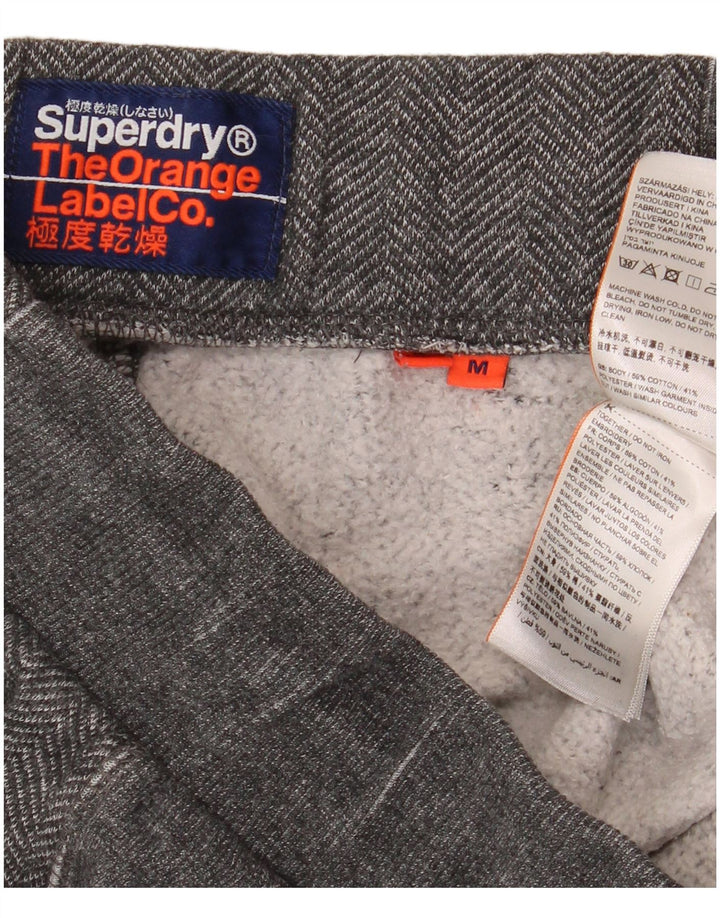 Calça de treino masculina Superdry Orange Label joggers algodão cinza médio