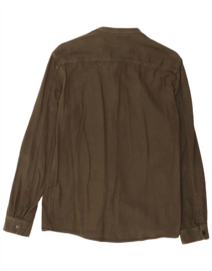 Cos Camisa Masculina Pequena Algodão Cáqui