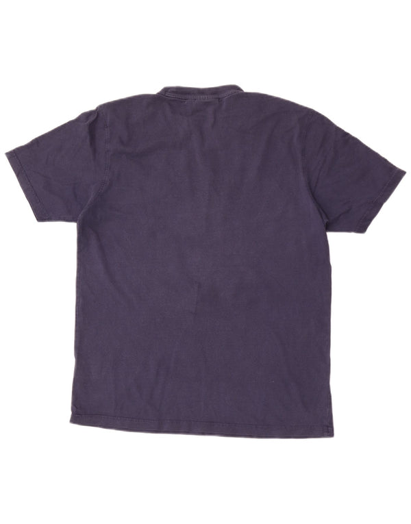 Fila Mens Graphic T-Shirt Top Médio Algodão Azul Marinho