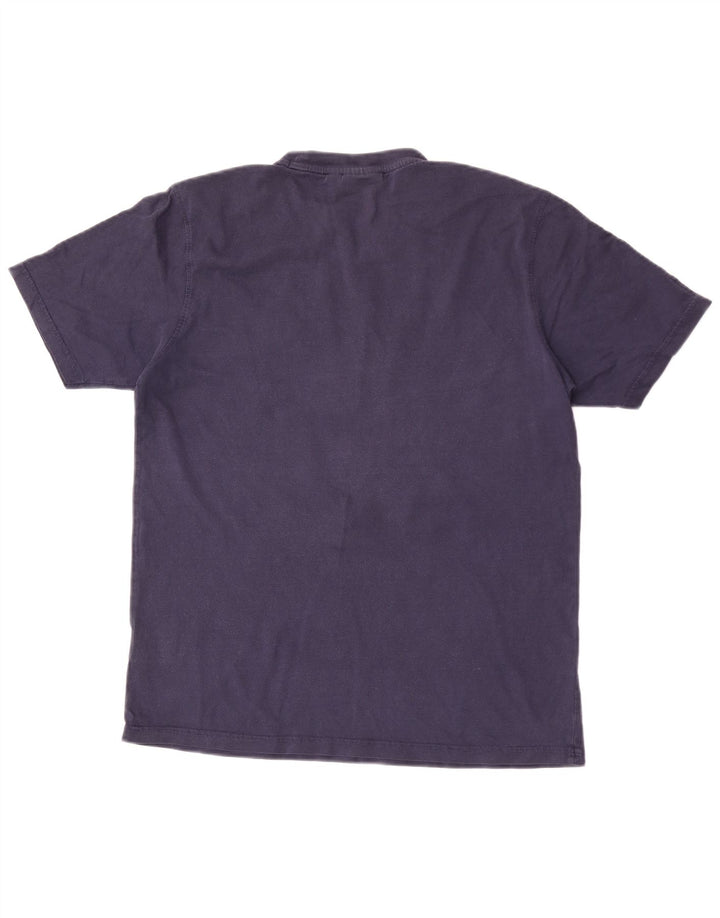 Fila Mens Graphic T-Shirt Top Médio Algodão Azul Marinho