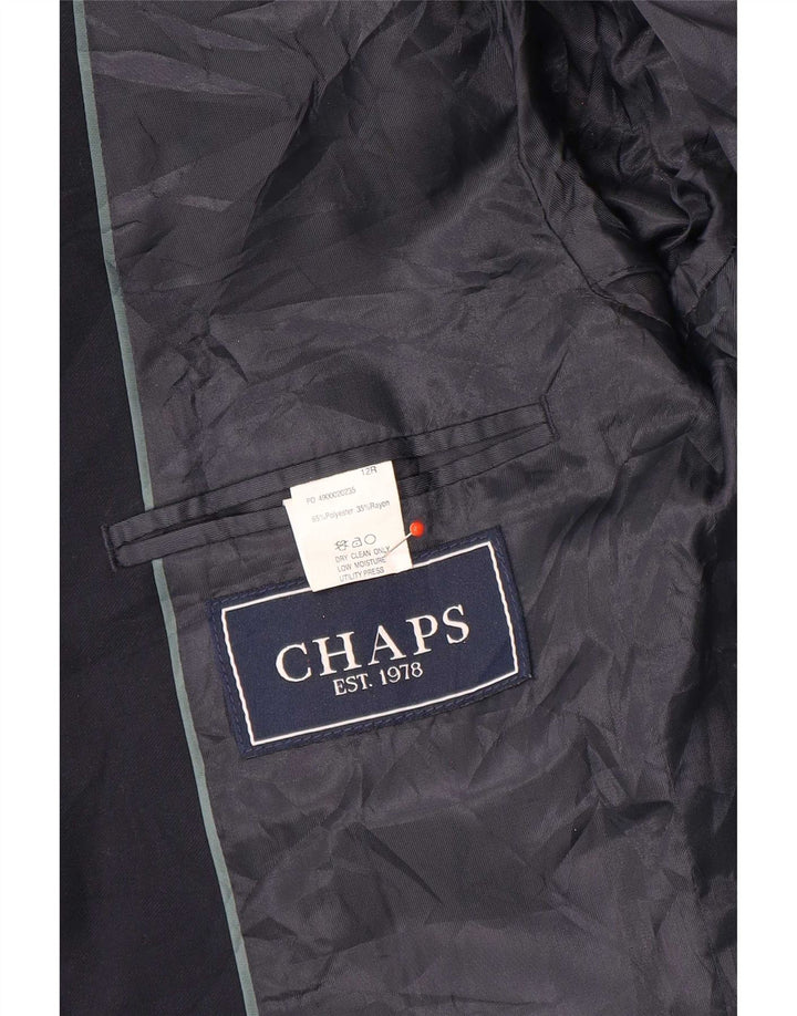 Jaqueta Blazer de 2 botões Chaps Boys 11-12 anos azul marinho poliéster