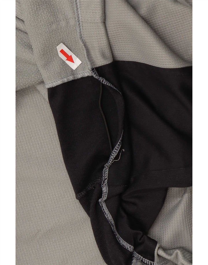 Asics Mens Tracksuit Top Jacket Large Gray Colourblock