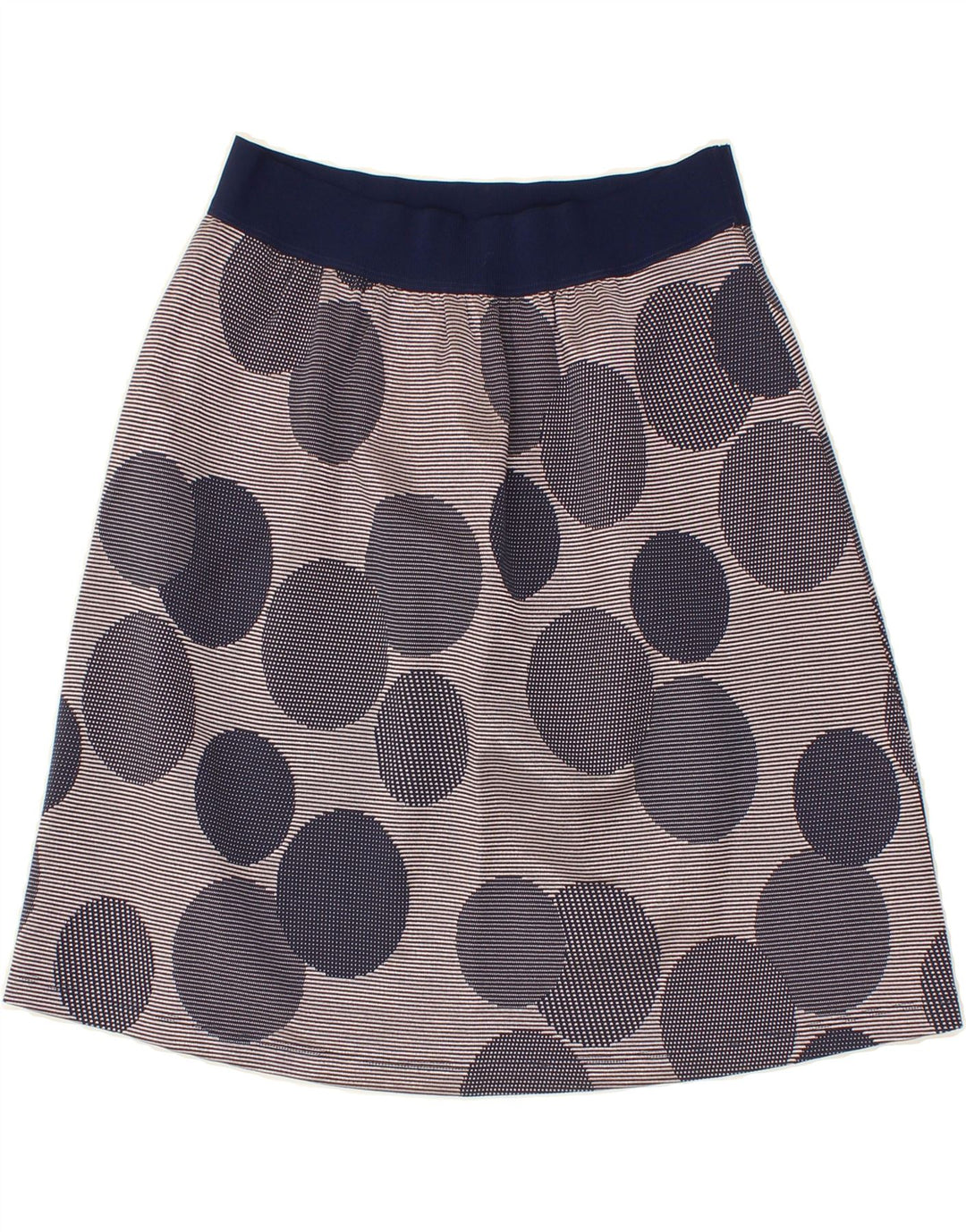 MAX & CO. Womens A-Line Skirt Medium W30  Blue Spotted Cotton Vintage Max & Co. and Second-Hand Max & Co. from Messina Hembry 