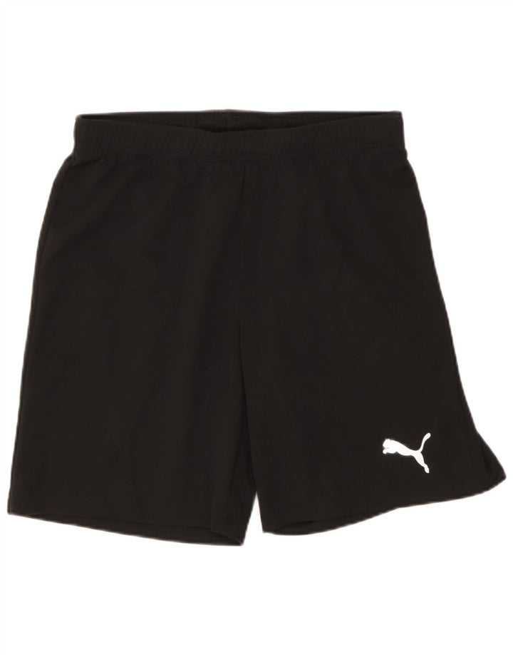 Shorts esportivos masculinos Puma médio preto poliéster