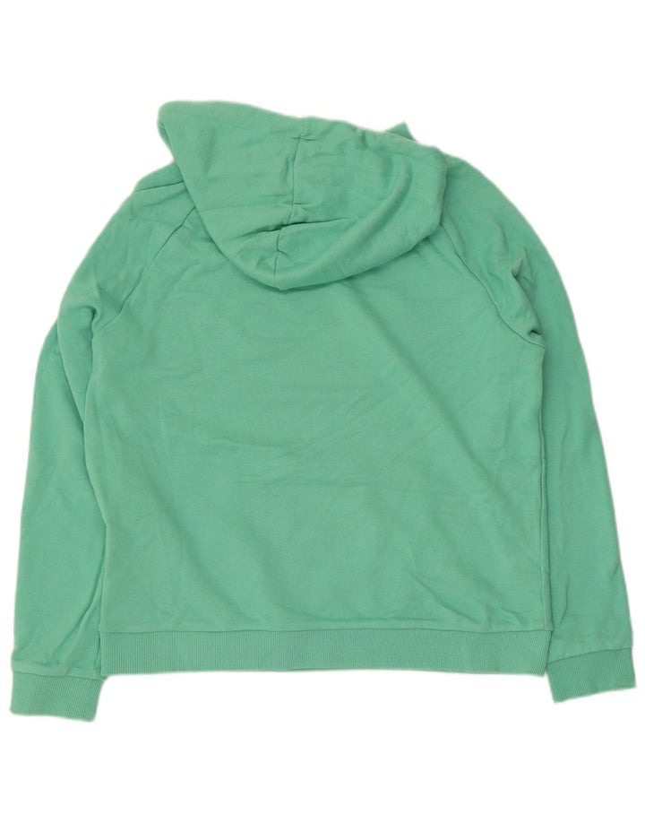 Jumper feminino com capuz JOULES UK 12 algodão verde médio