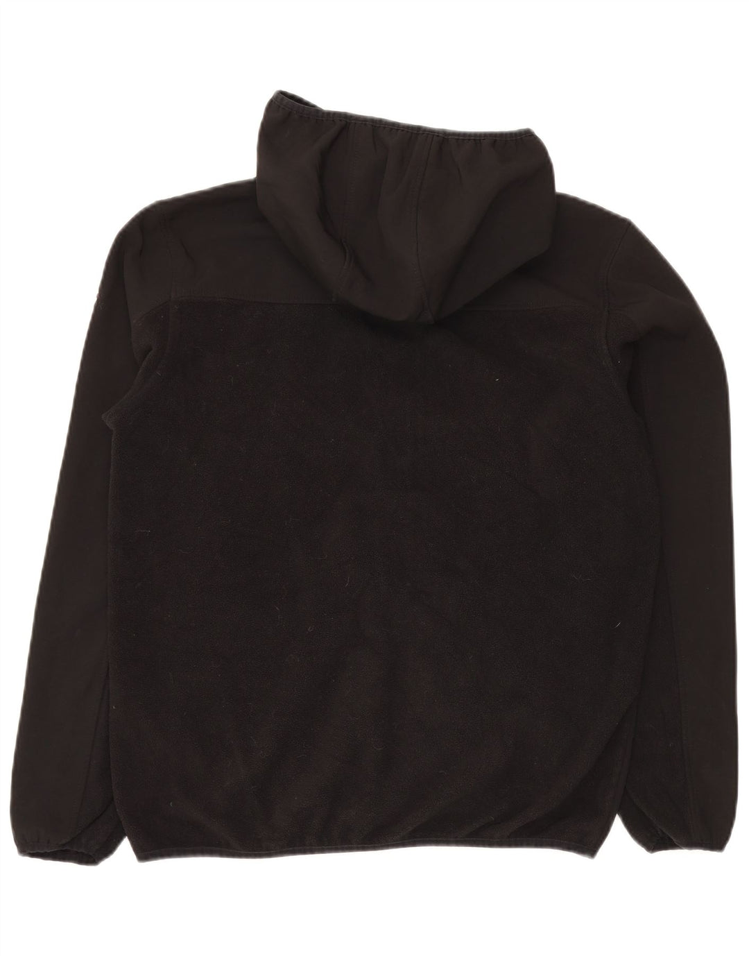 Jaqueta de lã com capuz masculina Reebok UK 38 poliéster preto médio