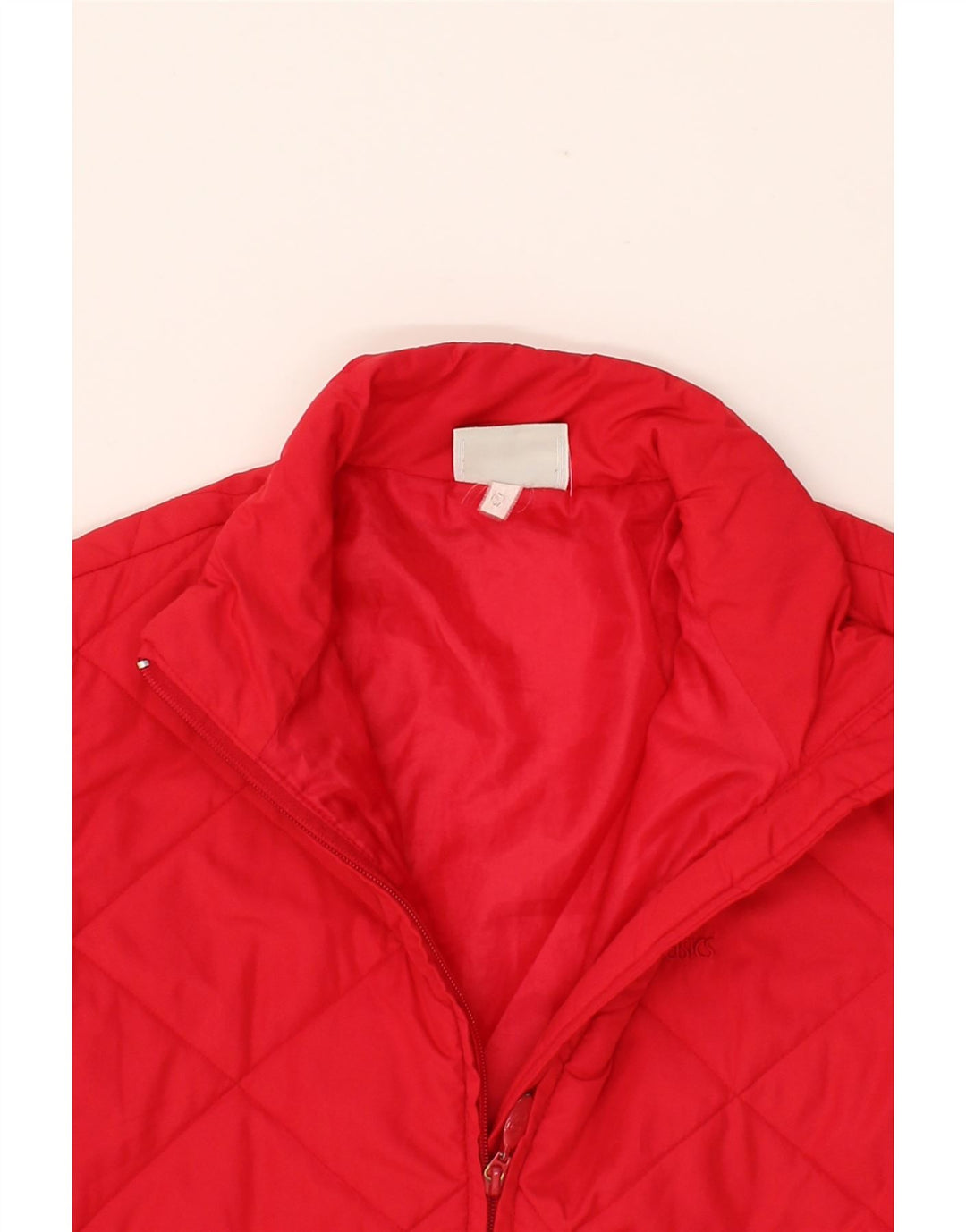 ASICS Girls Padded Jacket 11-12 Years Red Polyester Vintage Asics and Second-Hand Asics from Messina Hembry 