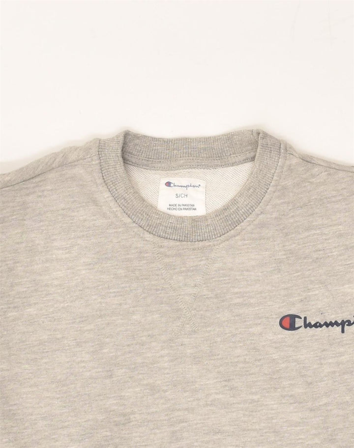 CHAMPION Mens Sweatshirt Jumper Small Grey Cotton | Vintage Champion | Thrift | Second-Hand Champion | Used Clothing | Messina Hembry 