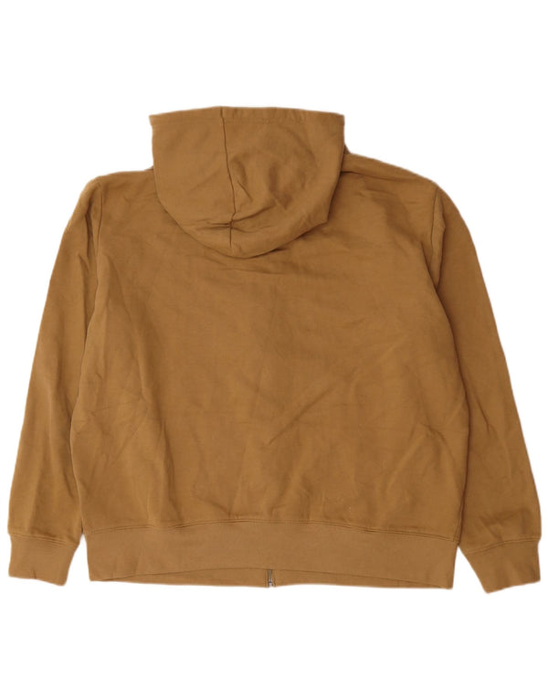 Suéter masculino Marks & Spencer com capuz e zíper XL algodão bege