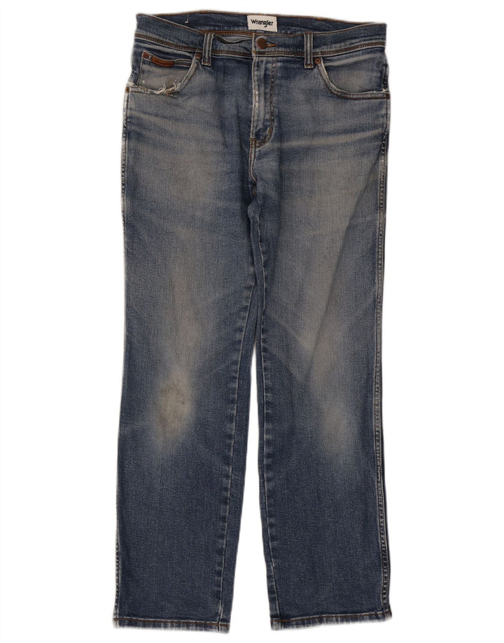 Wrangler Masculino Texas Straight Jeans W32 L30 Azul Algodão