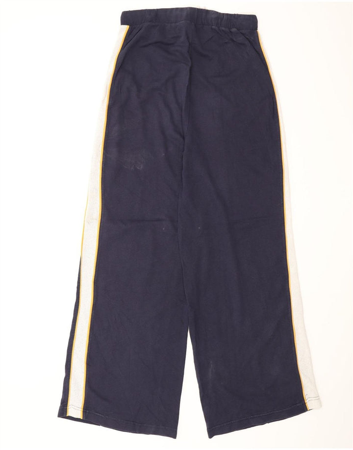 Calça de treino feminina Zara Reino Unido 12 bloco colorido azul marinho médio