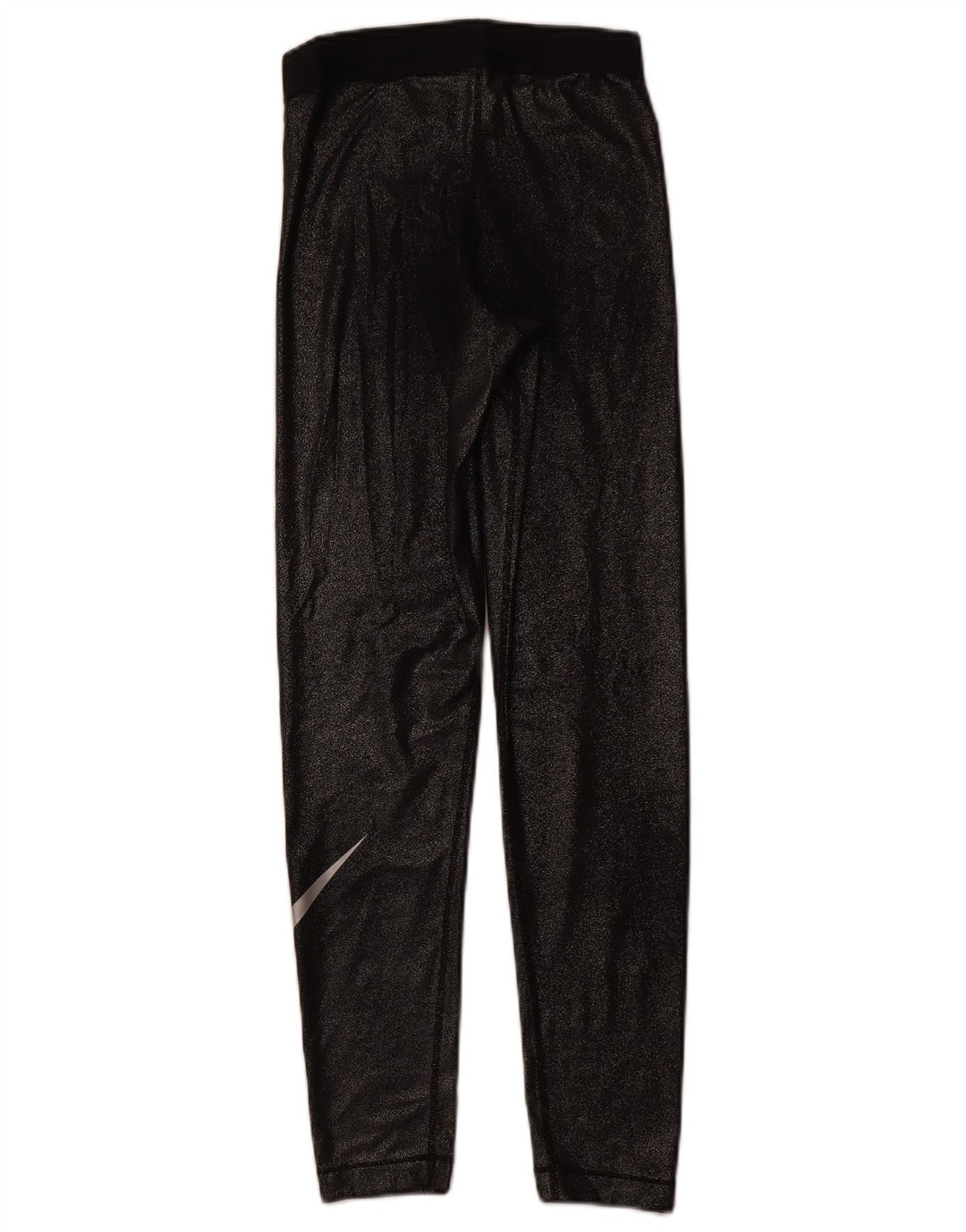 Leggings femininas Nike Dri Fit Graphic UK 8 pequenas pretas de poliéster