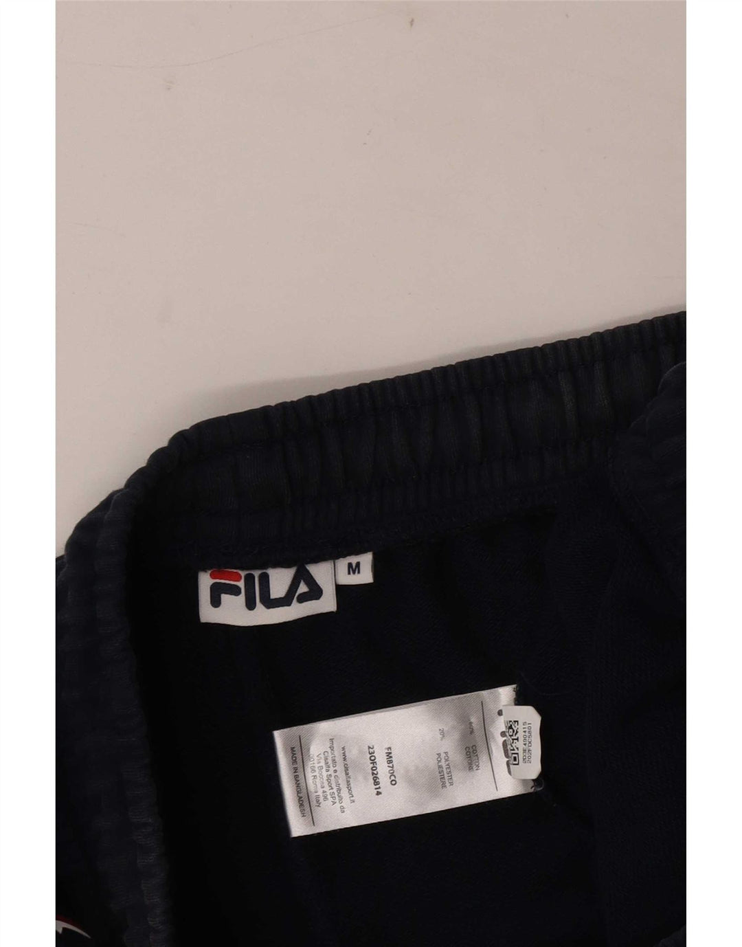 Fila Mens Graphic Sport Shorts Médio Azul Marinho Algodão