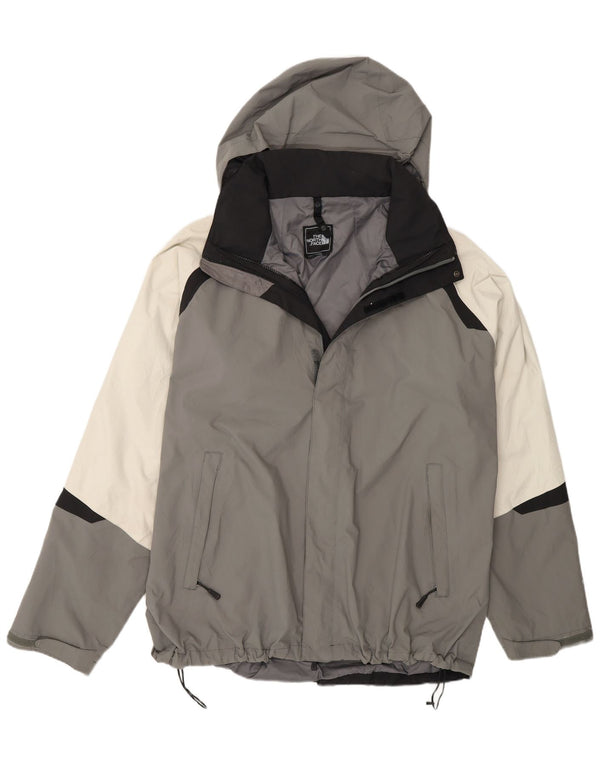 Jaqueta de chuva masculina com capuz The North Face UK 42 XL cinza Colourblock Nylon