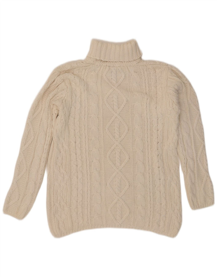 Suéter masculino L.O.G.G com gola redonda, médio off white rami