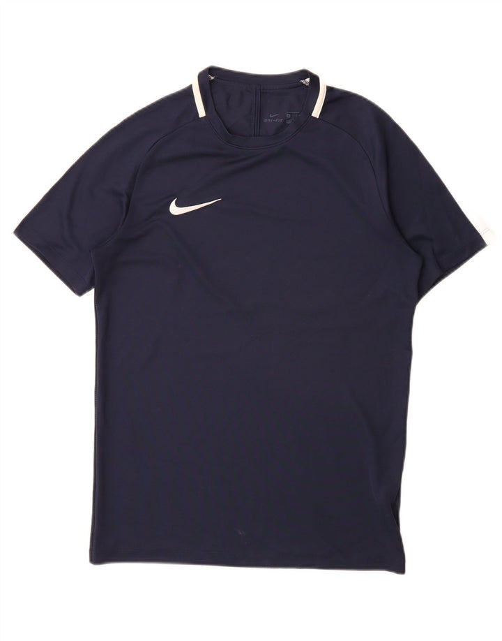 Camiseta Nike Masculina Dri Fit Top Pequeno Poliéster Azul Marinho