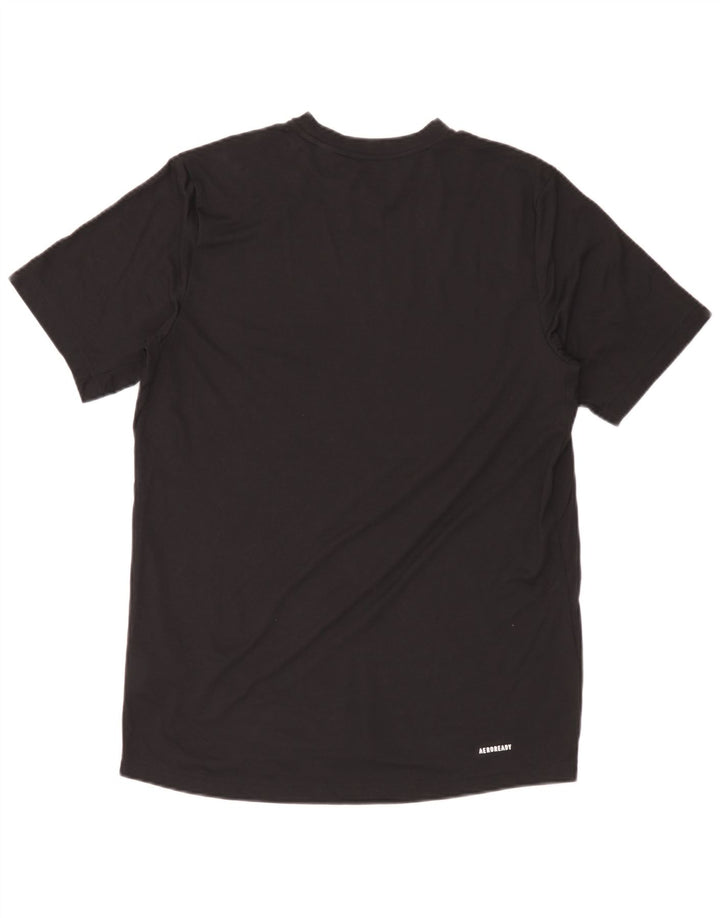 Camiseta Adidas Masculina Aeroready Graphic Top Médio Poliéster Preto