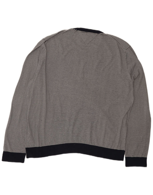 Suéter masculino TOMMY HILFIGER com gola redonda 2XL listrado azul marinho