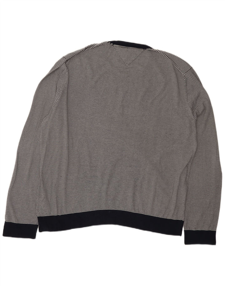 Suéter masculino TOMMY HILFIGER com gola redonda 2XL listrado azul marinho