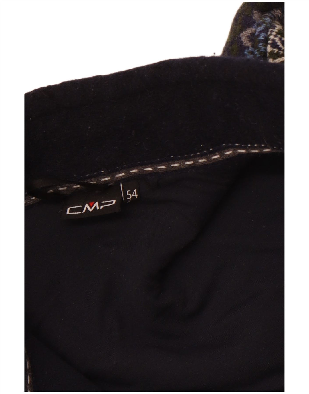 Jaqueta de lã masculina CMP EU 54 2XL poliéster Colourblock azul