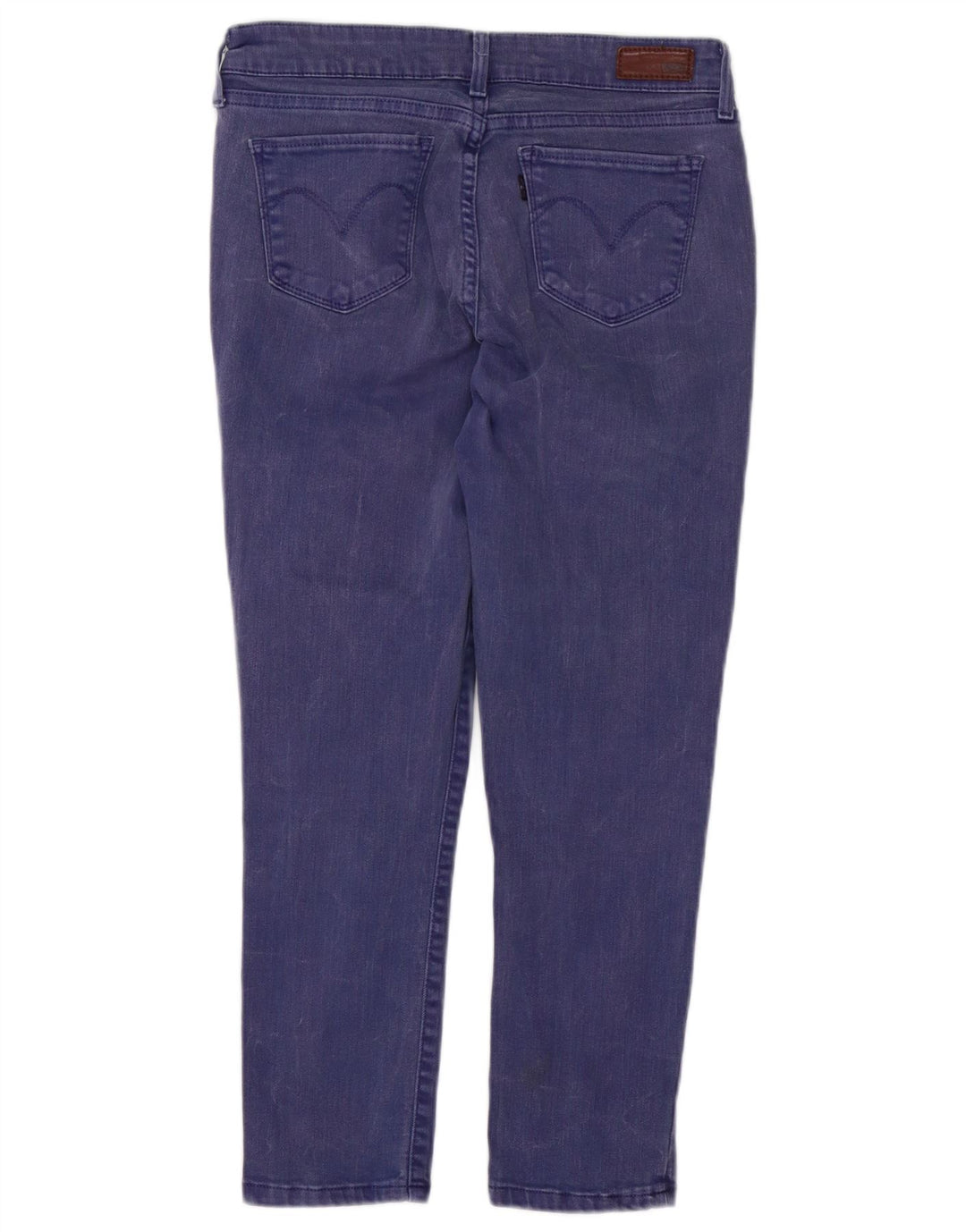 Calça jeans feminina Levi's Demi Curve Slim Fit W27 L24 Roxo Algodão