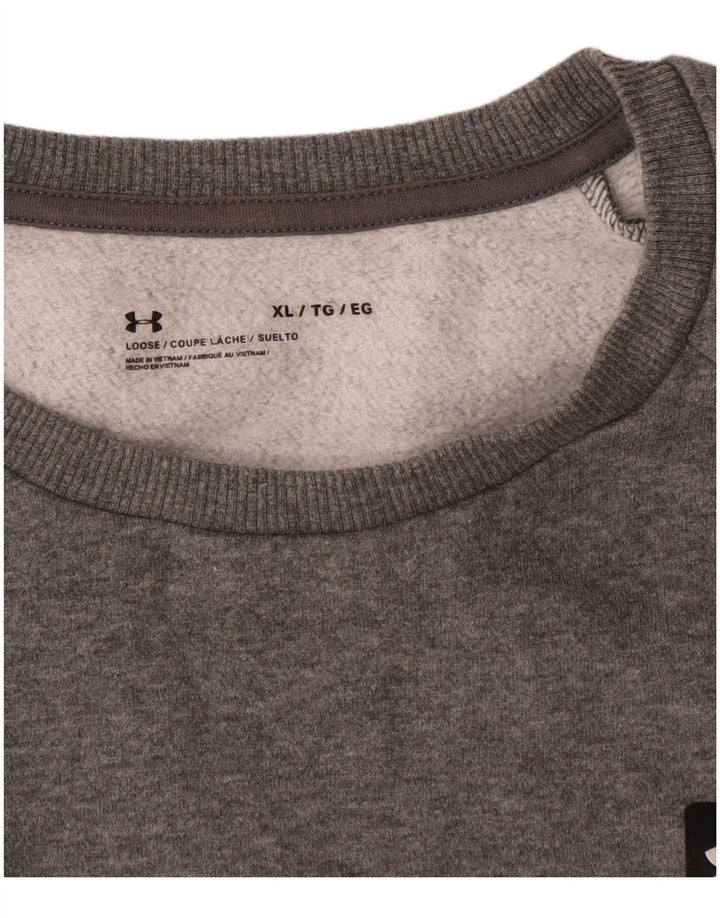 Under Armour Mens moletom jumper XL cinza manchado