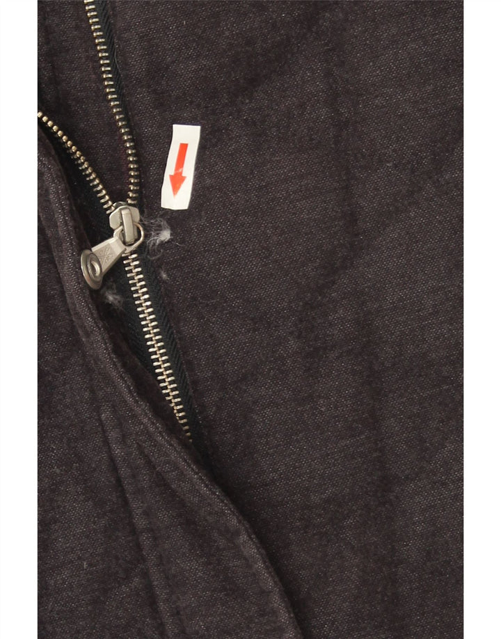 Jaqueta acolchoada feminina grande da Crew Clothing UK 10 algodão preto pequeno
