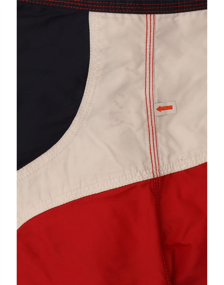 Shorts de natação masculino North Sails gráfico pequeno vermelho colorblock poliamida
