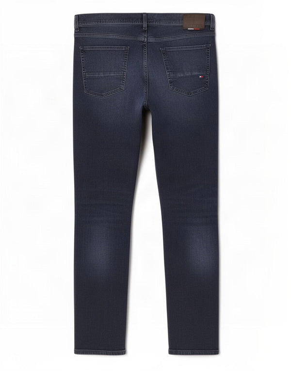 Tommy Hilfiger Masculino Bleecker Slim Jeans W38 L32 Azul Marinho Algodão