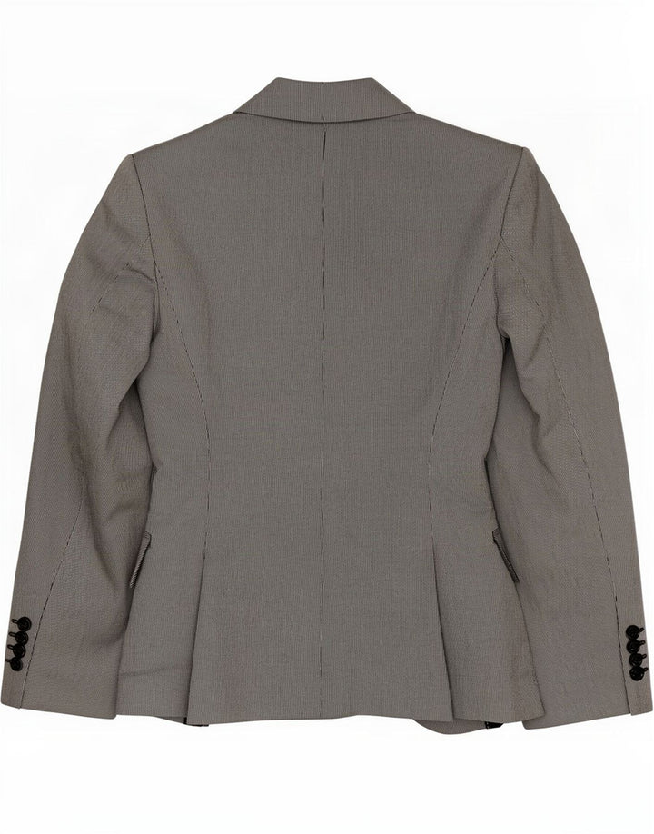 Jaqueta blazer feminina Zara com 1 botão Reino Unido 12 acetato cinza médio