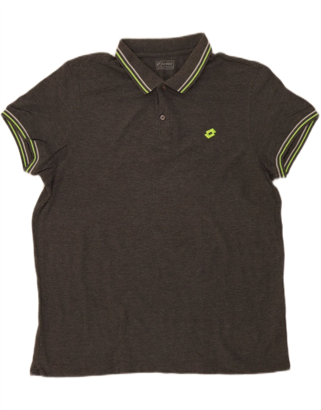 Camisa polo masculina Lotto 2XL algodão cinza