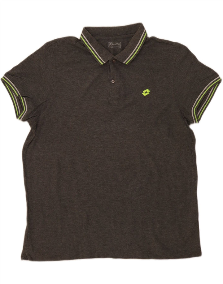 Camisa polo masculina Lotto 2XL algodão cinza