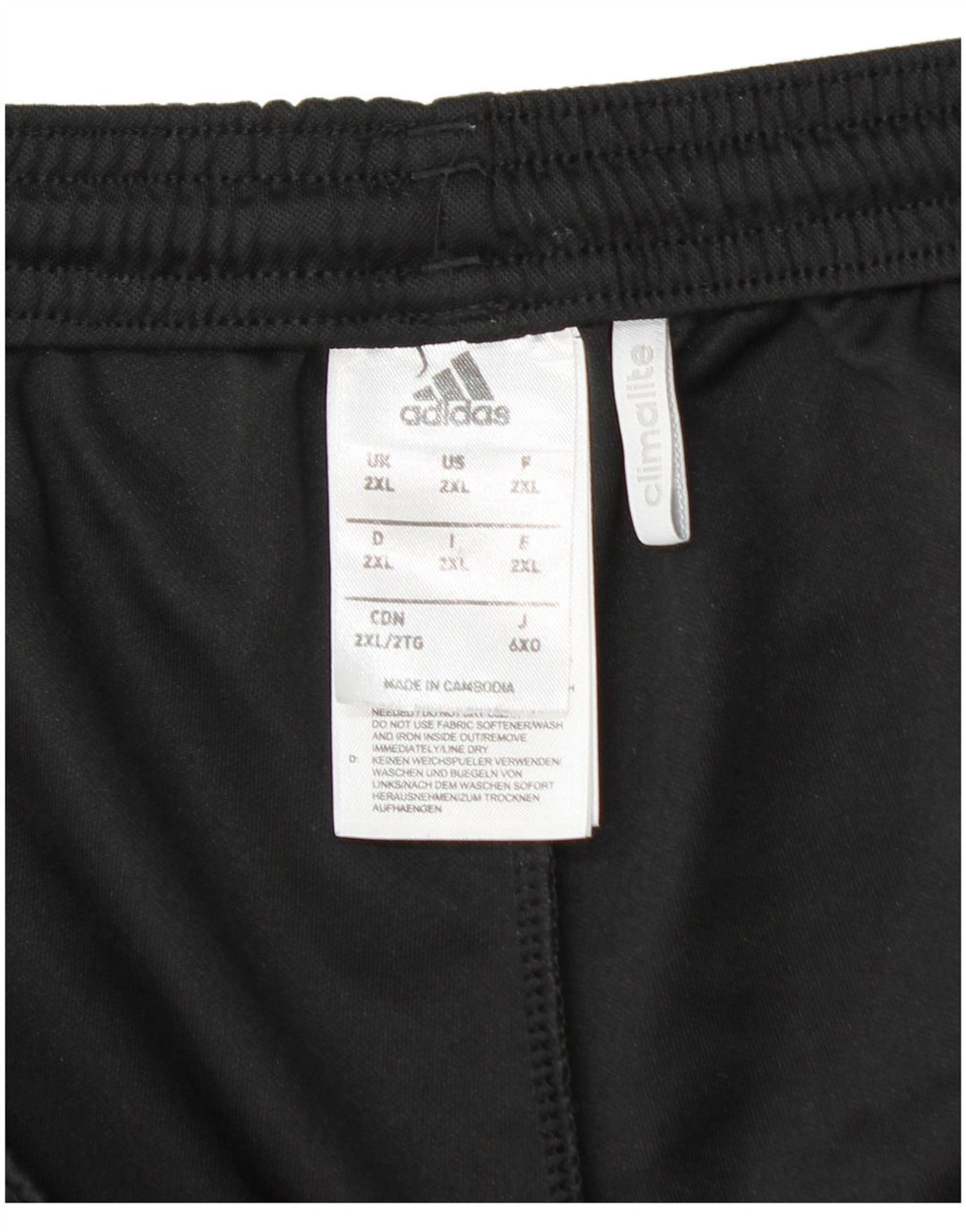 Adidas Mens Climalite Sport Shorts 2XL Poliéster Preto