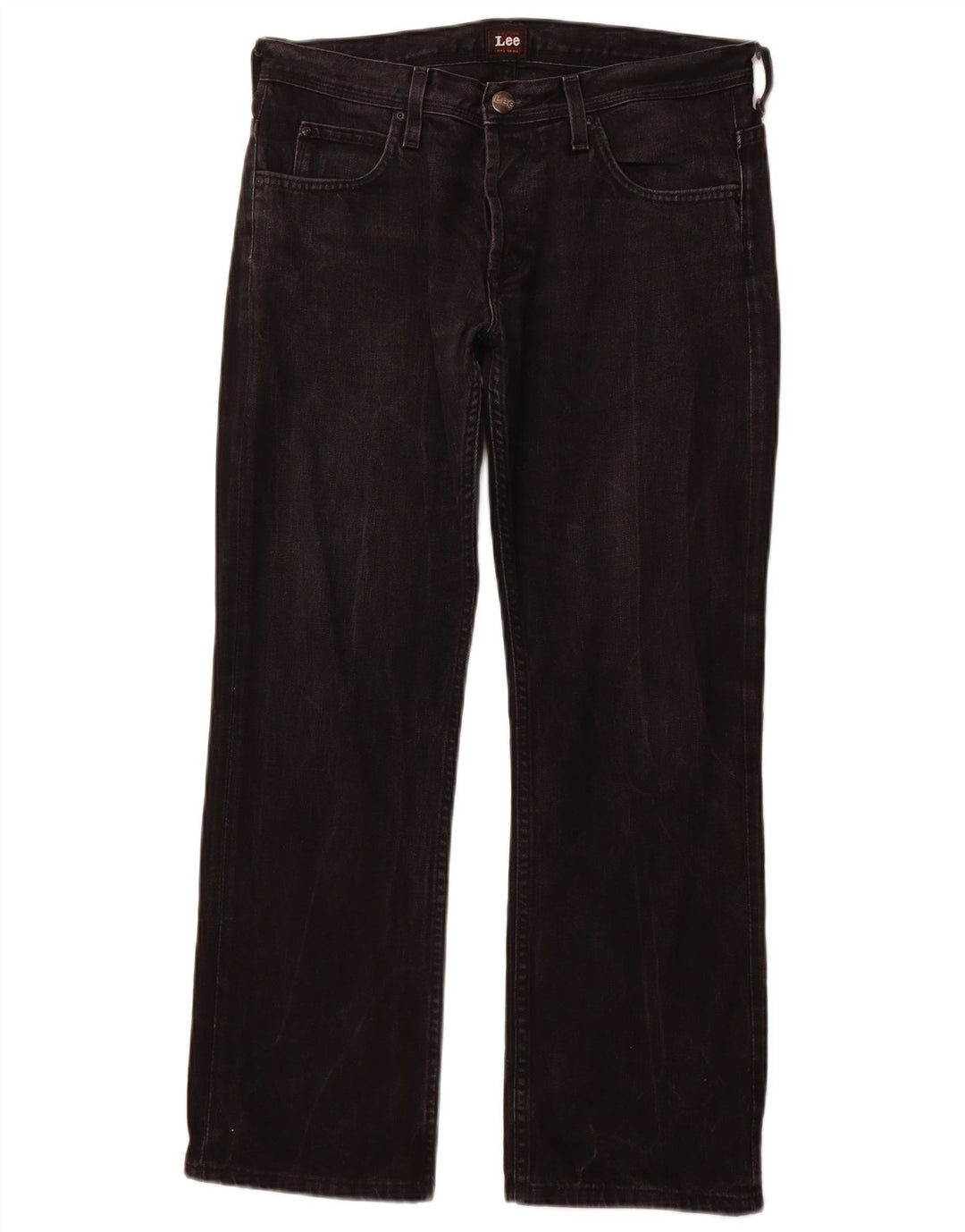 LEE Masculino Knox Straight Jeans W33 L28 Algodão Preto