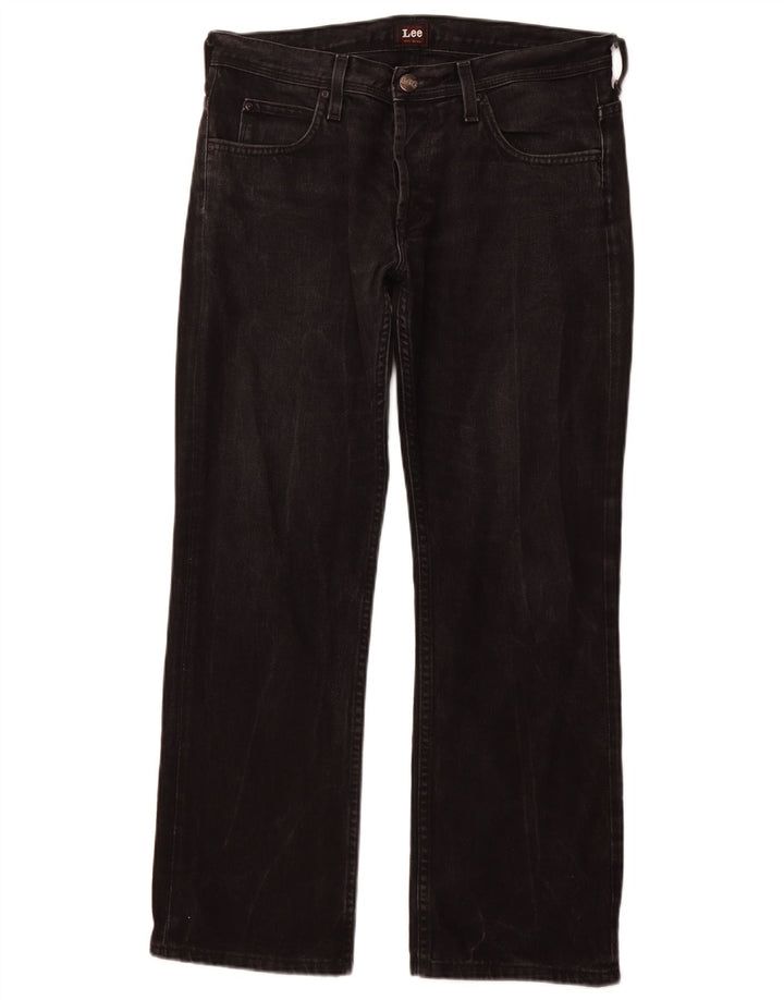 LEE Masculino Knox Straight Jeans W33 L28 Algodão Preto