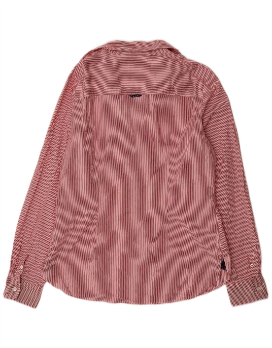 Camisa justa feminina Tommy Hilfiger EUA 12 listras vermelhas grandes