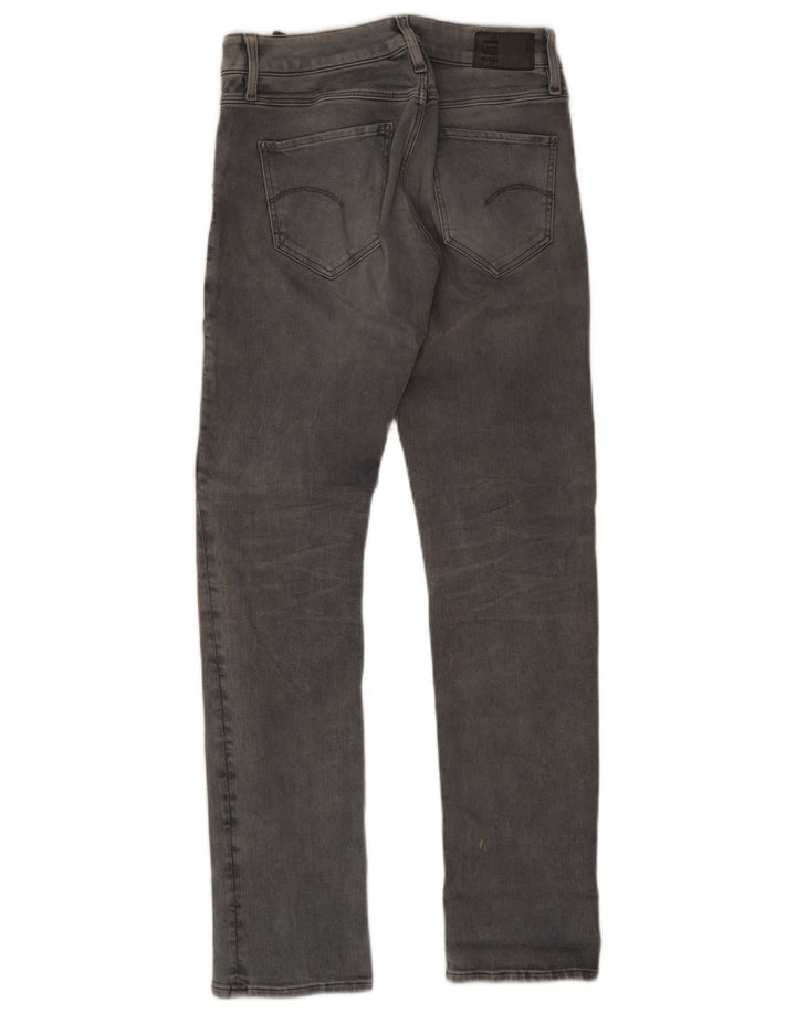 G-Star feminino Midge Slim Jeans W28 L29 algodão cinza