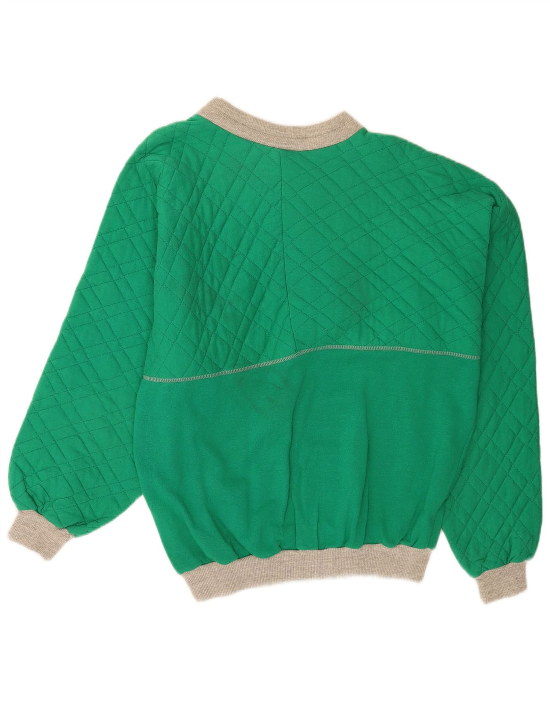 Moletom gráfico masculino vintage Jumper grande algodão verde retrô