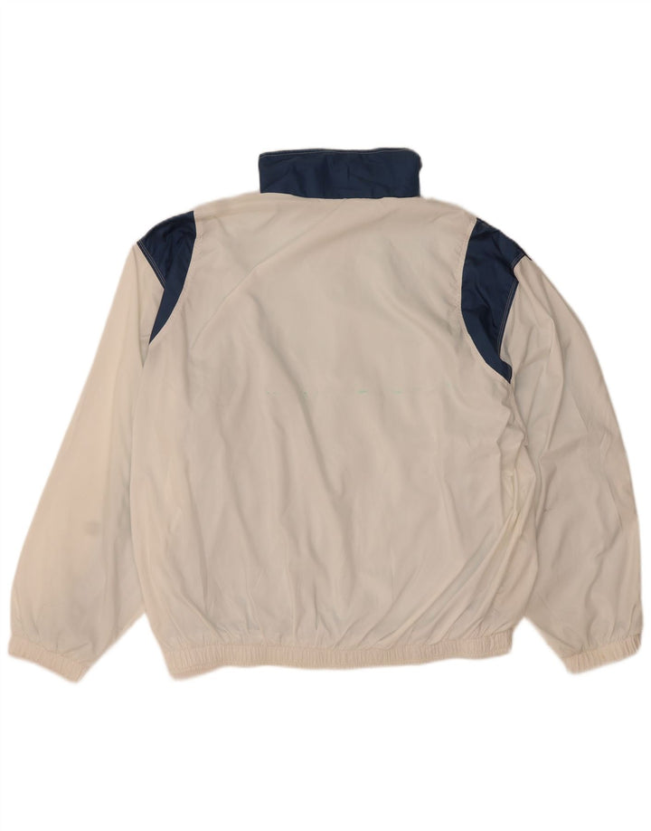 Ellesse Mens Treino Top Jacket UK 44 XL Branco Colourblock Poliéster