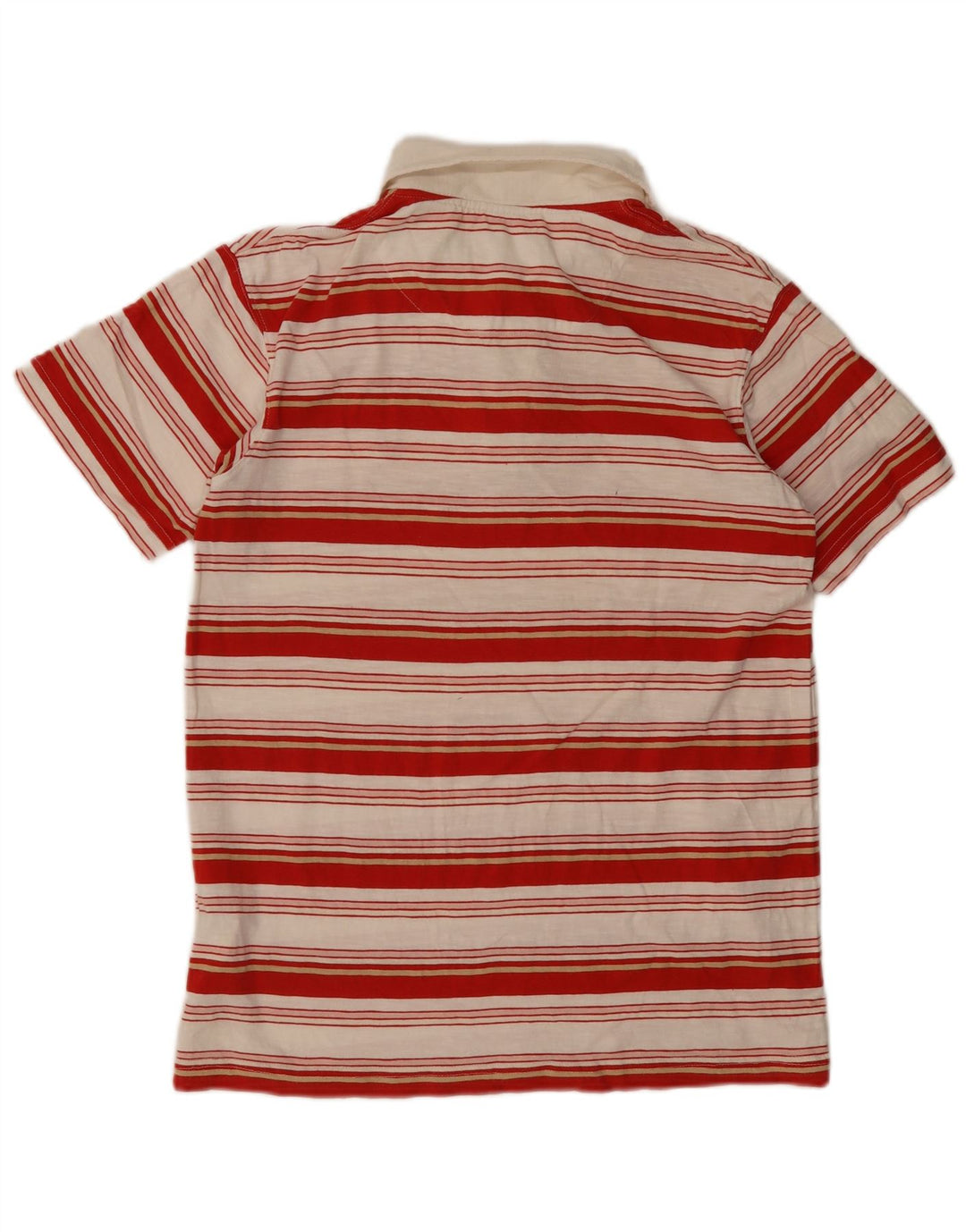 Camisa polo masculina Timberland médio listrado vermelho algodão