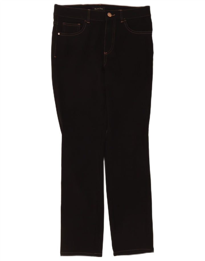 Jeans Slim Feminino Massimo Dutti EU 38 Pequeno W28 L30 Algodão Preto