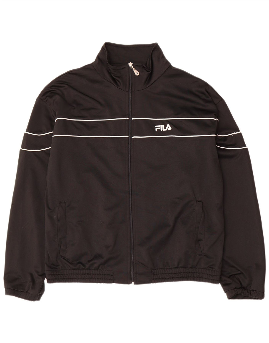 Fila Mens Tracksuit Top Jacket Médio Poliéster Preto