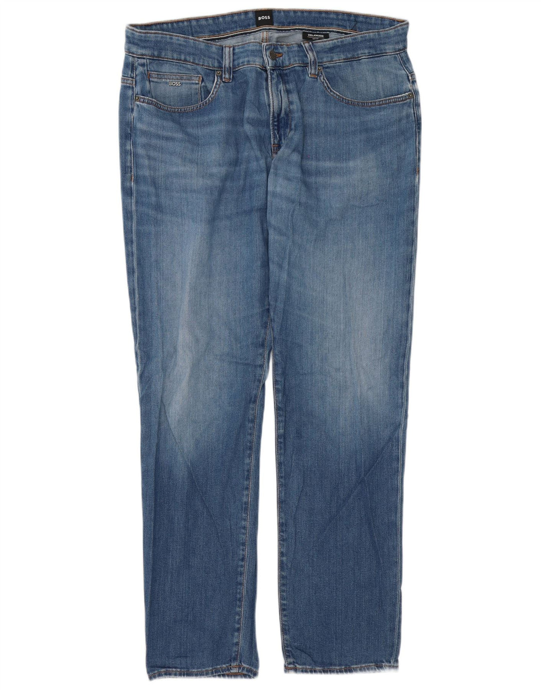 Hugo Boss Masculino Delaware Slim Jeans W40 L32 Azul
