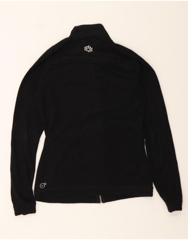 PUMA Womens Tracksuit Top Jacket UK 10 Pequeno Poliéster Preto