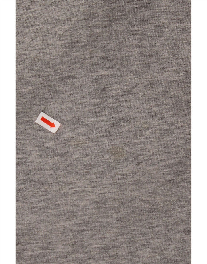 Suéter de moletom grande feminino COS Reino Unido 14 grande algodão cinza