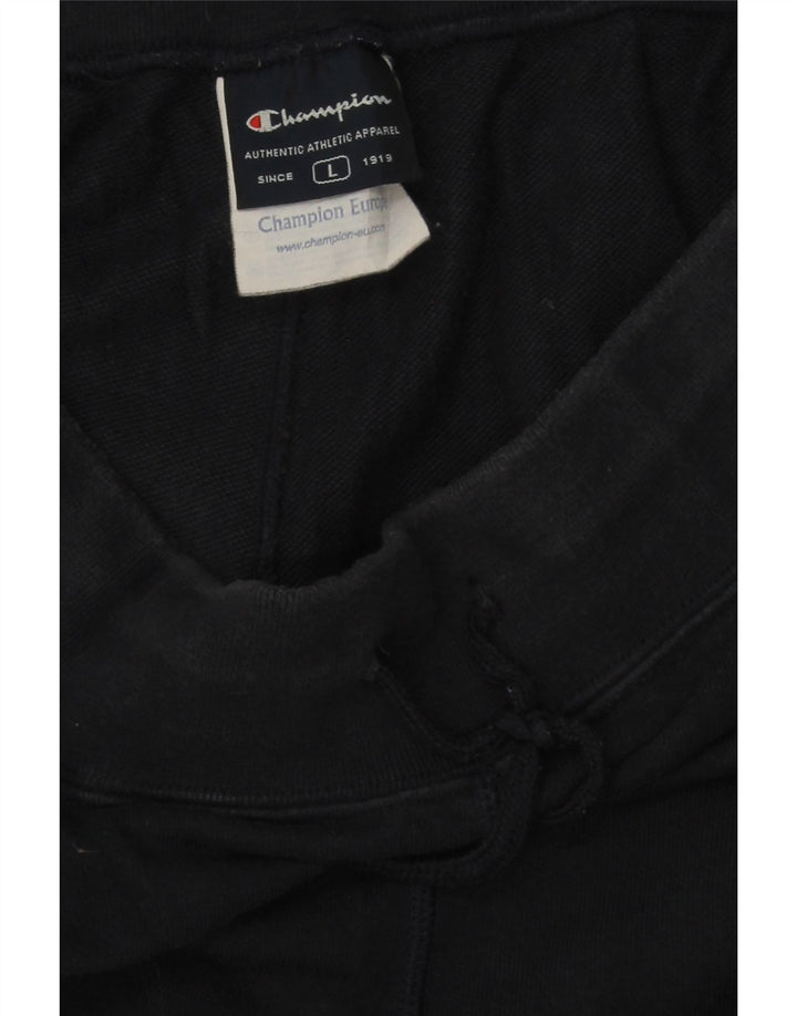 CHAMPION Mens Tracksuit Trousers Large  Navy Blue Cotton Vintage Champion and Second-Hand Champion from Messina Hembry 