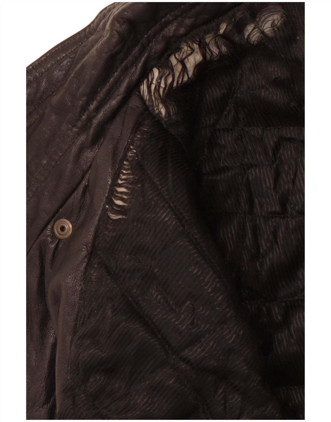 Jaqueta de couro masculina VINTAGE IT 50 grande couro preto