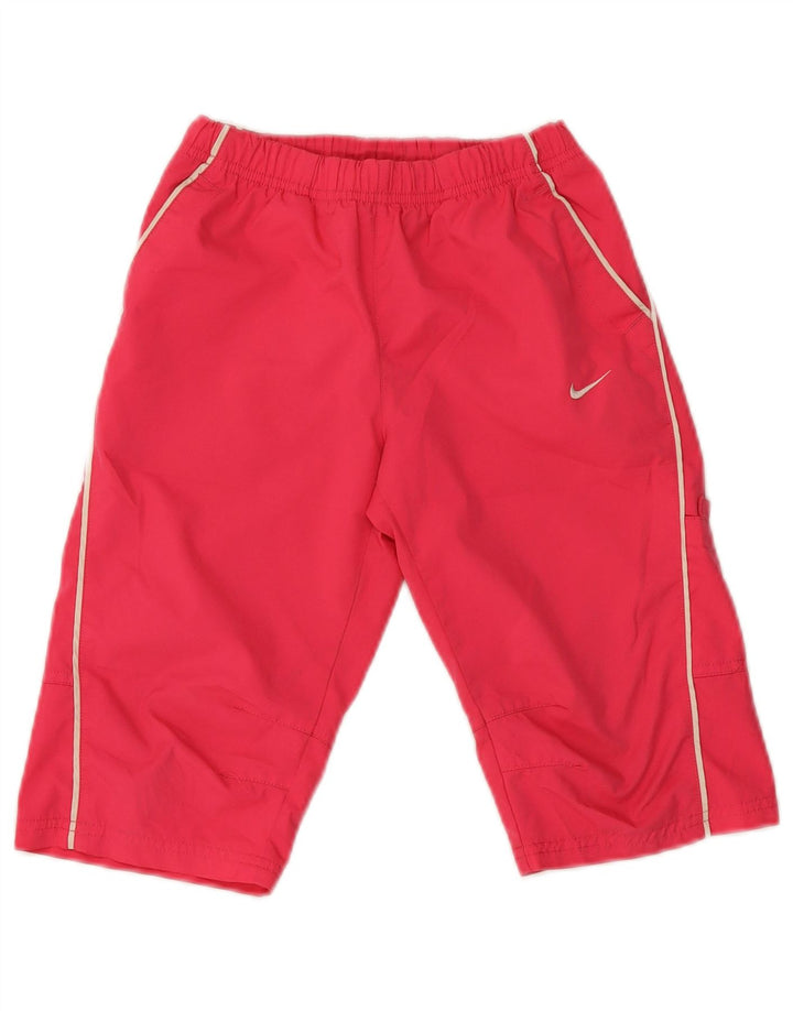 Bermuda esportiva Nike para meninas de 7 a 8 anos grande rosa poliéster