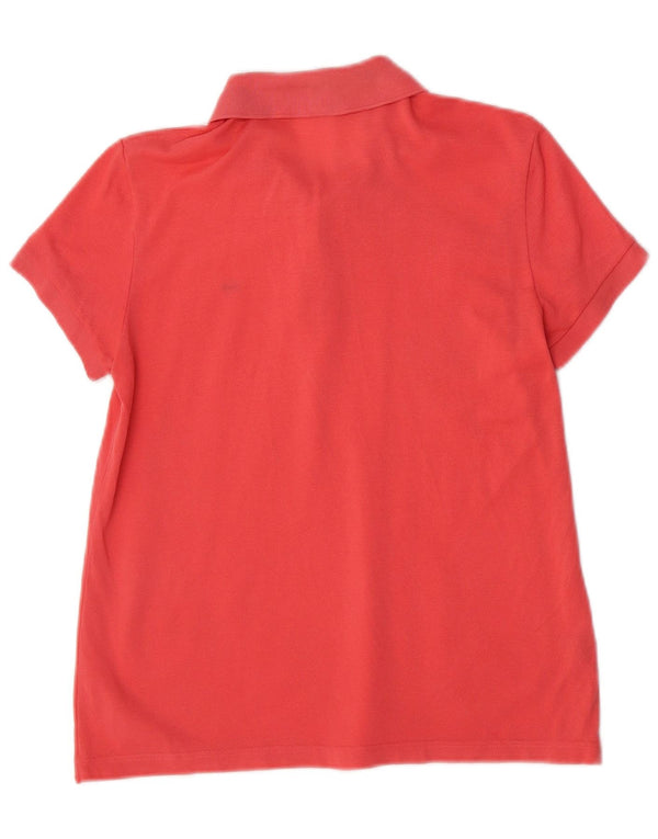 Camisa polo feminina regular Lacoste tamanho 42 grande algodão rosa