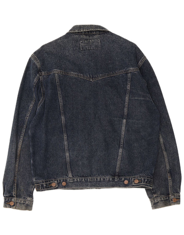 Jaqueta jeans masculina Wrangler Reino Unido 40 grande algodão azul marinho
